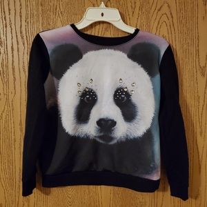 Justice Panda sweatshirt Size 10/12